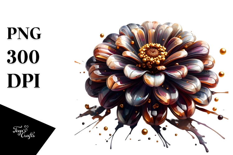 Glossy Zinnia PNG