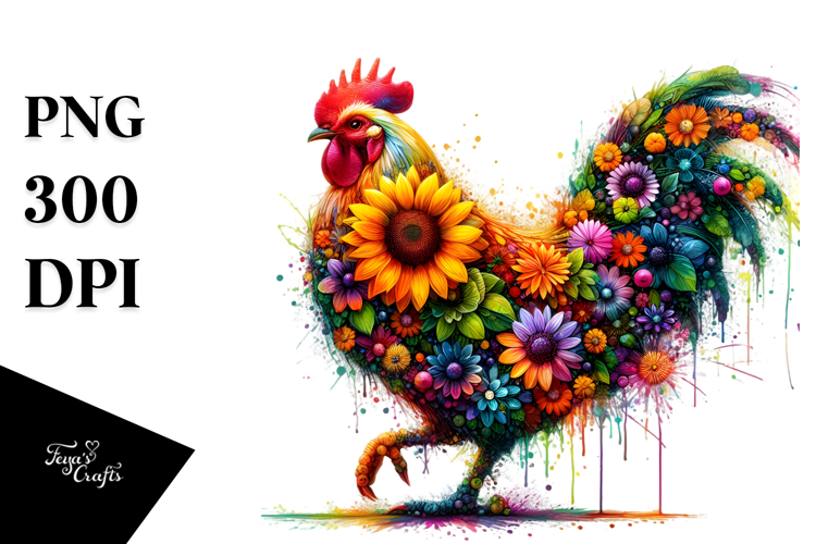 Vibrant Abstract Chicken.png
