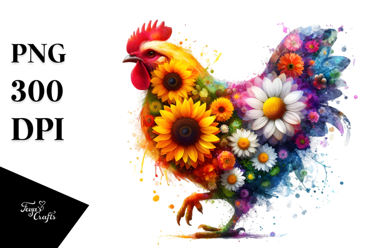 Vibrant Abstract Chicken.png
