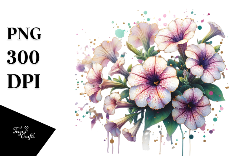 Petunia Watercolor PNG