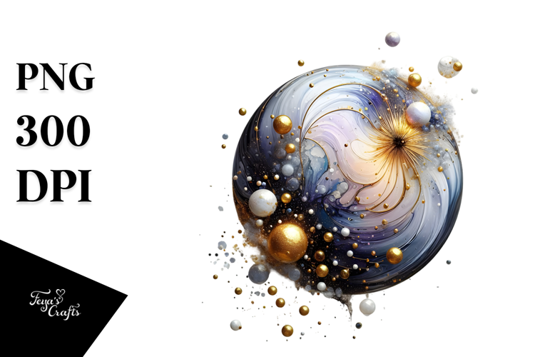 Abstract Cosmos Splash PNG