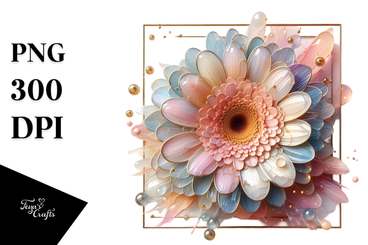 Glossy Gerbera Watercolor