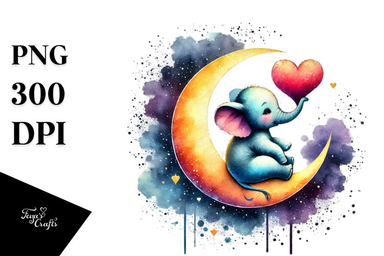 Cute Moon Clipart Image 19