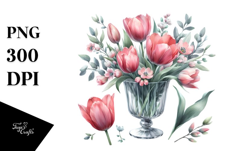 Watercolor Flower Clipart Image 11