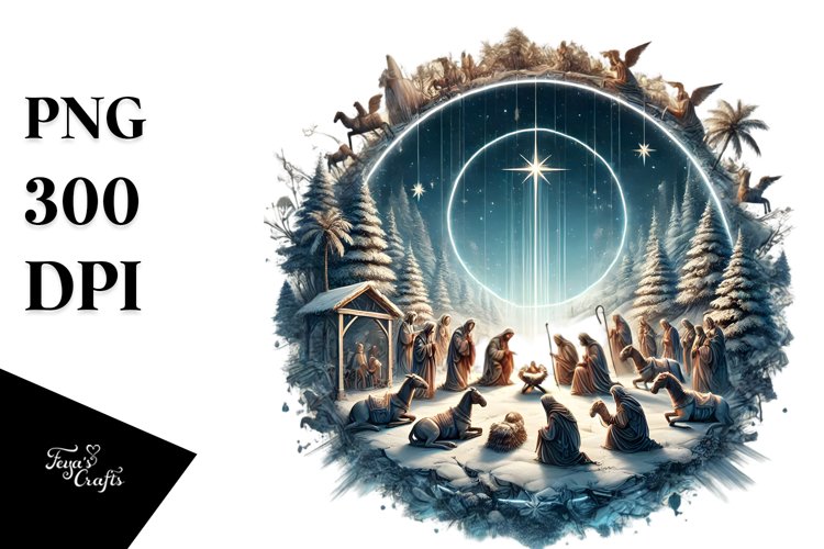 Nativity Scene Clipart Image 4