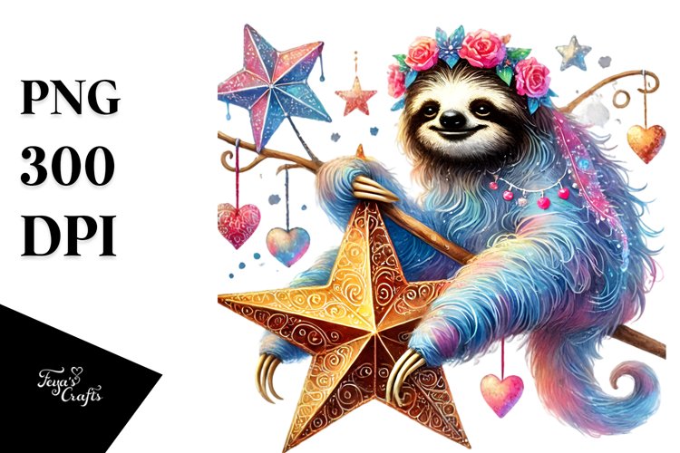 Sloth Clipart Image 20
