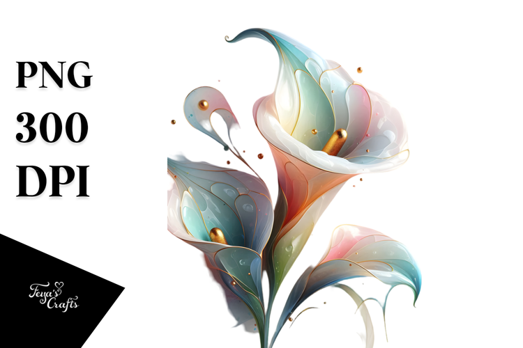 Glossy Calla Lily, 20 oz Tumbler
