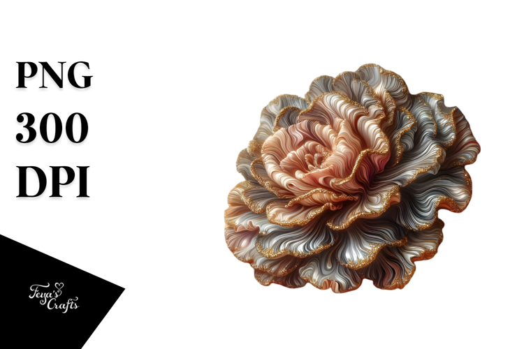 Shiny Carnation Watercolor Splash PNG