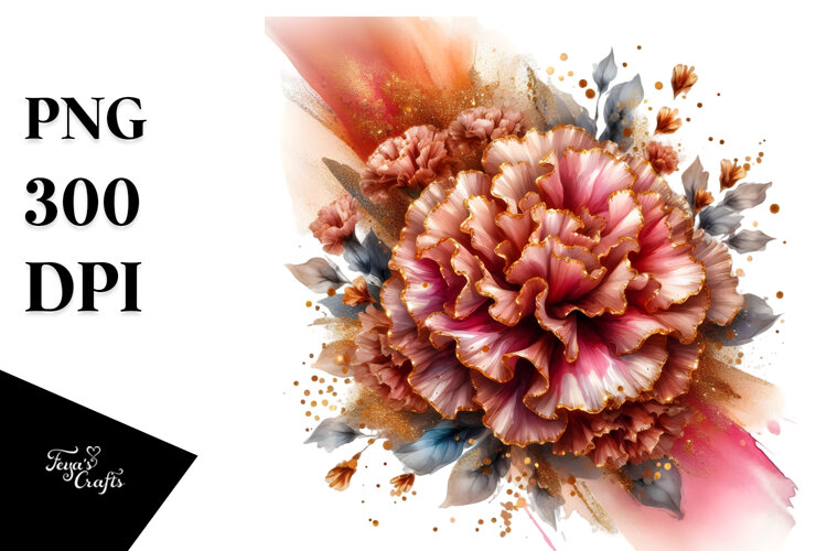 Abstract Carnation PNG example image 1