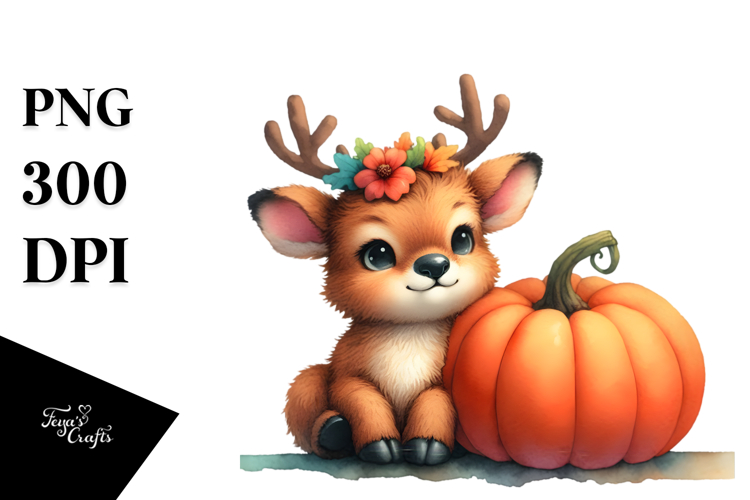 Cute Baby Elk Clipart