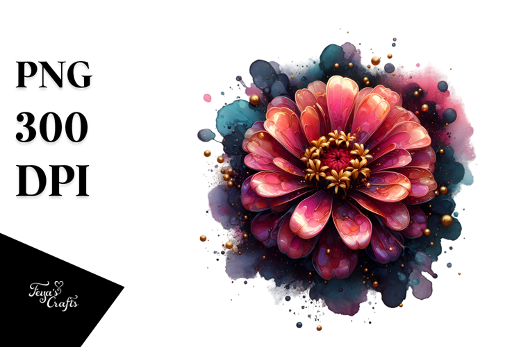 Glossy Zinnia PNG