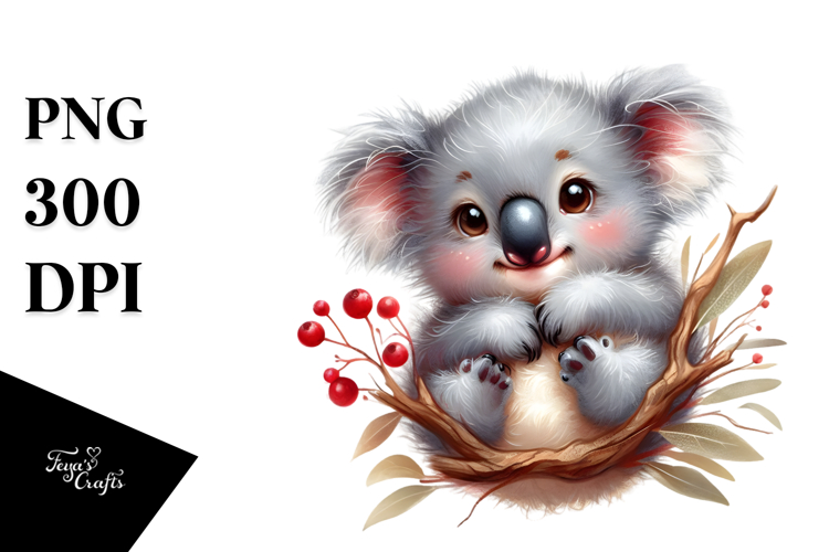 Cute Baby Koala PNG