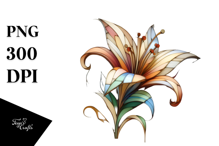 Wooden Stained Lily