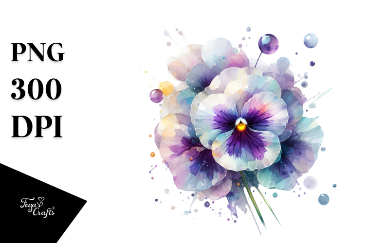 Pansy Made of , High-Resolution PNG