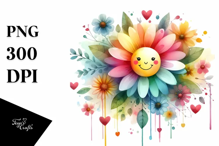 Washed Flower PNG