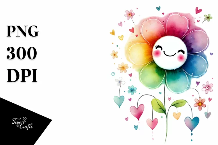 Washed Flower PNG