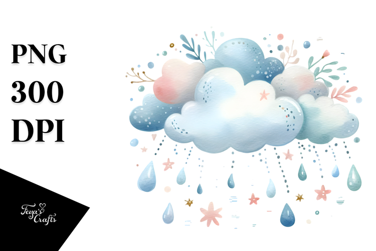 Whimsical Simple Cloud PNG example image 1