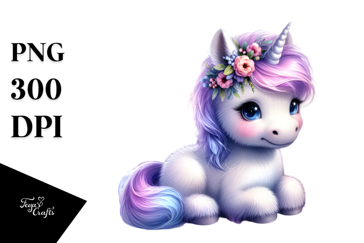 Pastel Baby Unicorn with Heather