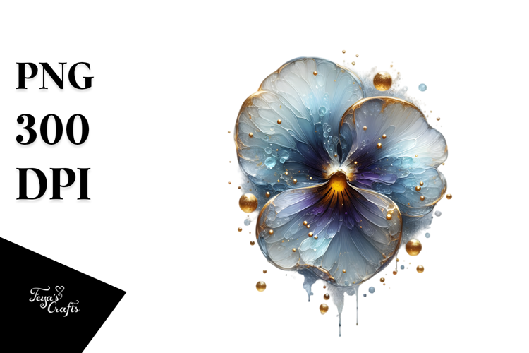Glossy Pansy PNG
