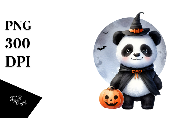 Digital Painting Baby Panda PNG