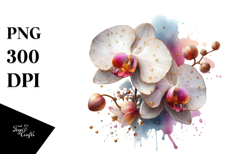 Orchid Clipart Image 24