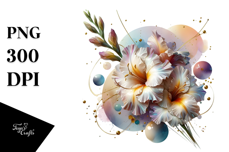 Abstract Gladiolus Material PNG