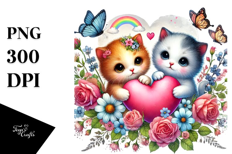 Adorned Baby Cat PNG