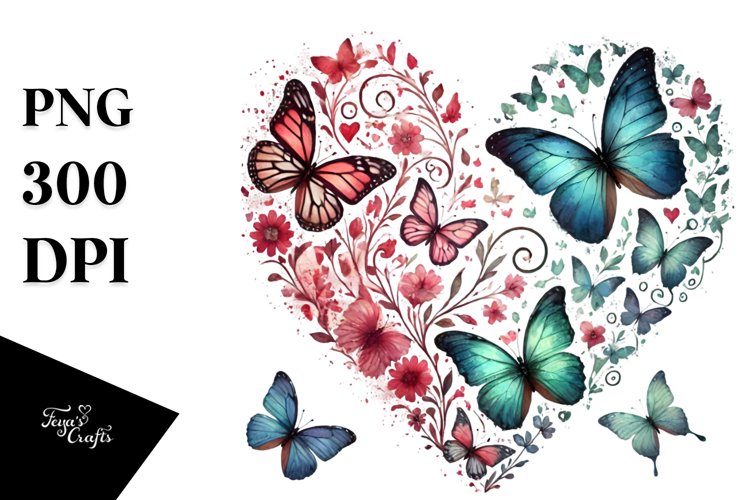 Butterflies Silhouette Image 11