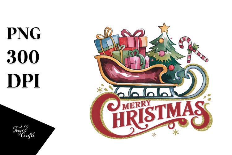 Merry Christmas Illustration PNG