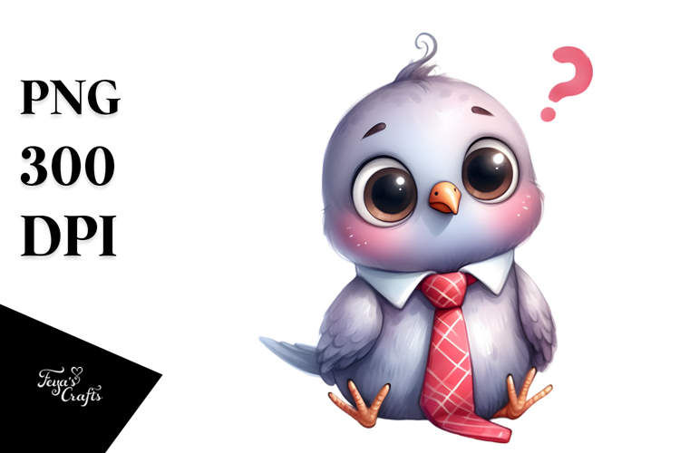 Baby Dove Tie Sticker Clipart