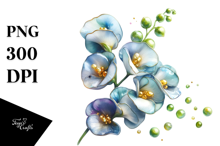 Sweet Pea, Watercolor PNG