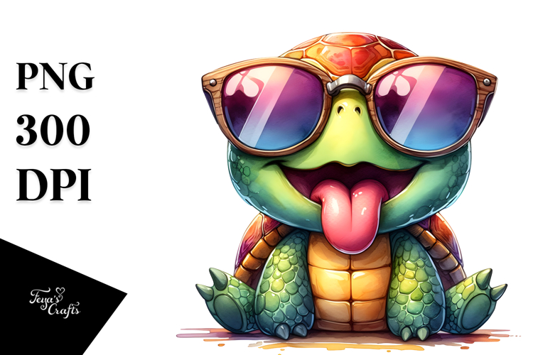 Cute Turtle Clipart Image 8