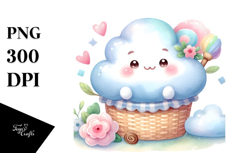 Cute Cloud Clipart Image 12