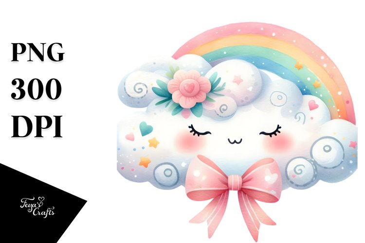 Cute Cloud Clipart Image 9