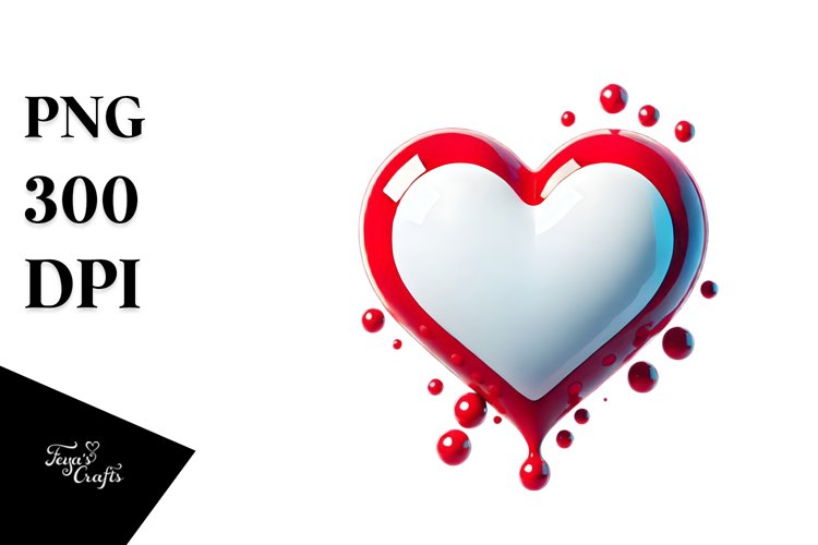 Simple Retro Heart PNG