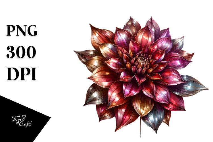 Shiny Dahlia Material PNG example image 1