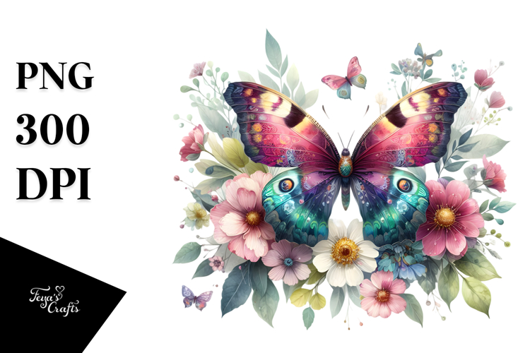 Boho Butterfly, Transparent PNG