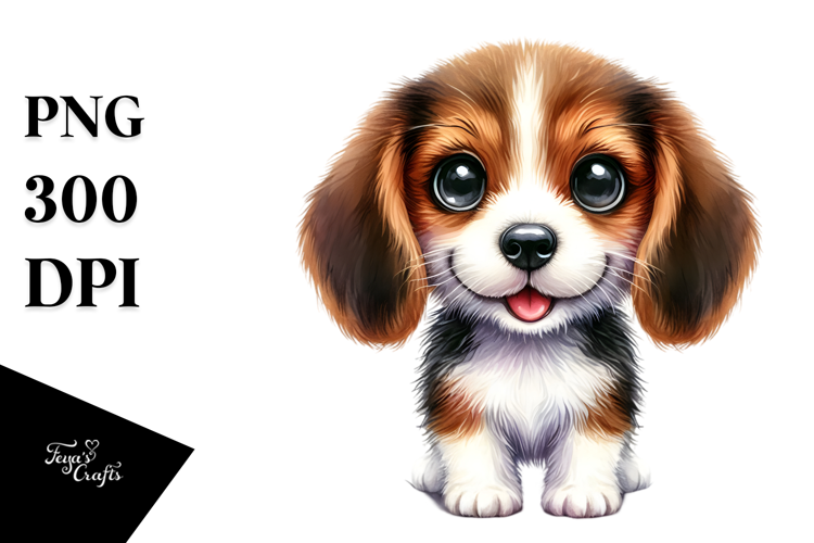 Adorable Beagle, PNG