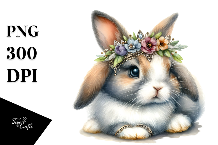 Adorable Baby Bunny PNG