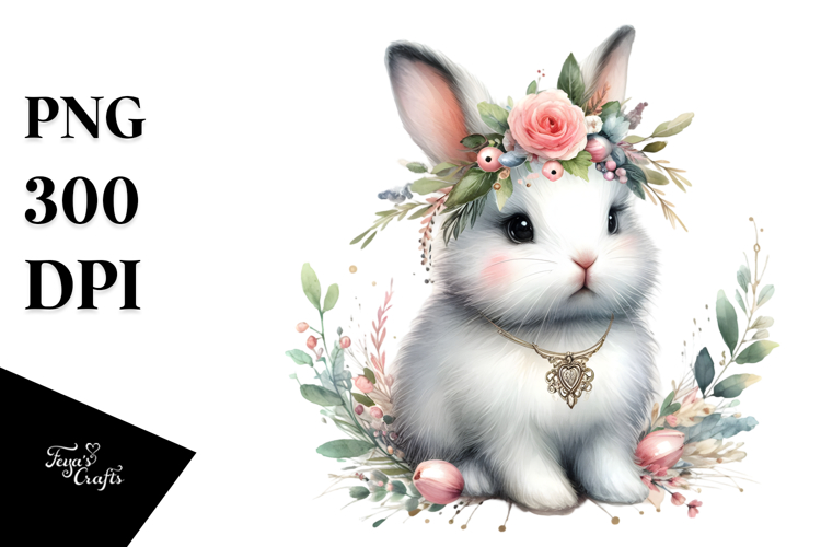Adorable Baby Bunny PNG