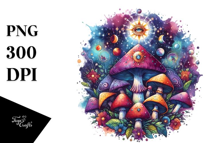 splashy Magical Mushroom PNG