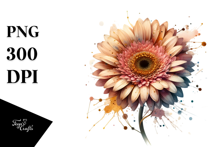 Abstract Gerbera PNG