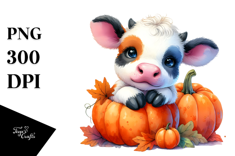 Funny Cow with Style, PNG