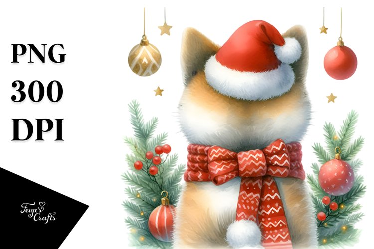 Vibrant Akita Design, High-Quality PNG example image 1