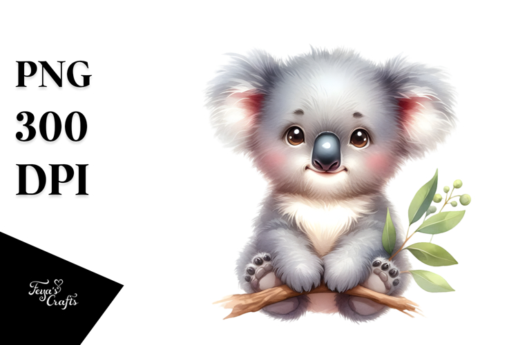 Cute Baby Koala PNG