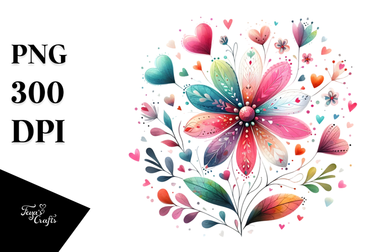 Flower Sticker Png Image 16