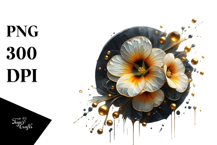 Abstract Nasturtium, Transparent PNG