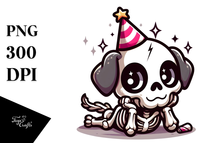 Cartoony Animal Skull PNG