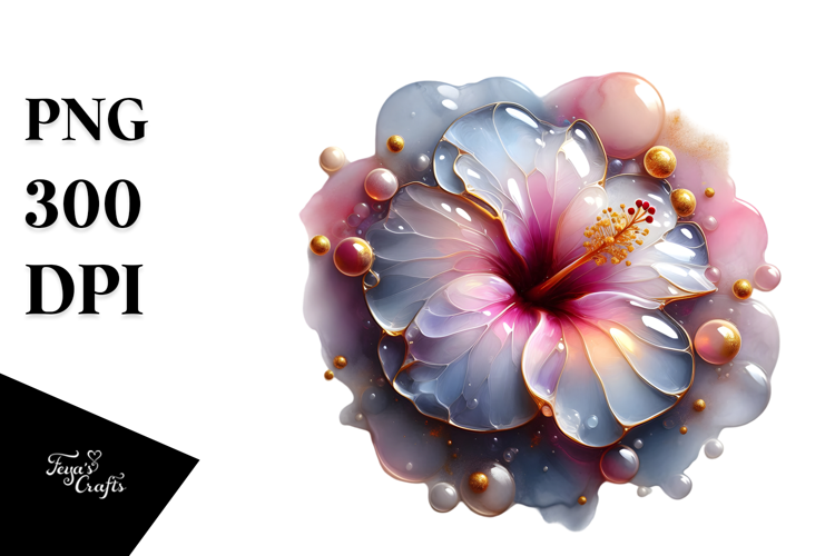 Abstract Hibiscus PNG