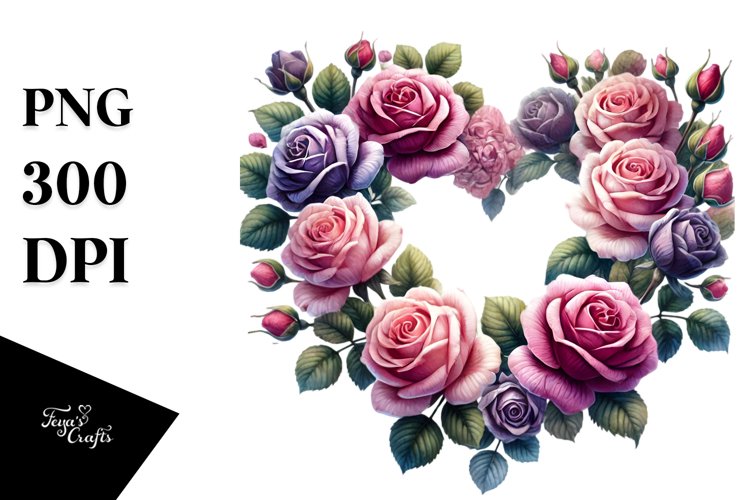Rose-Shaped Heart Design